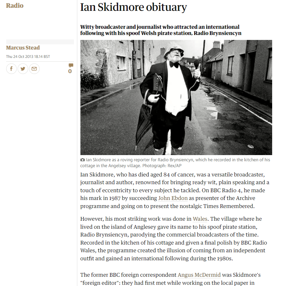 Marcus Stead Ian Skidmore