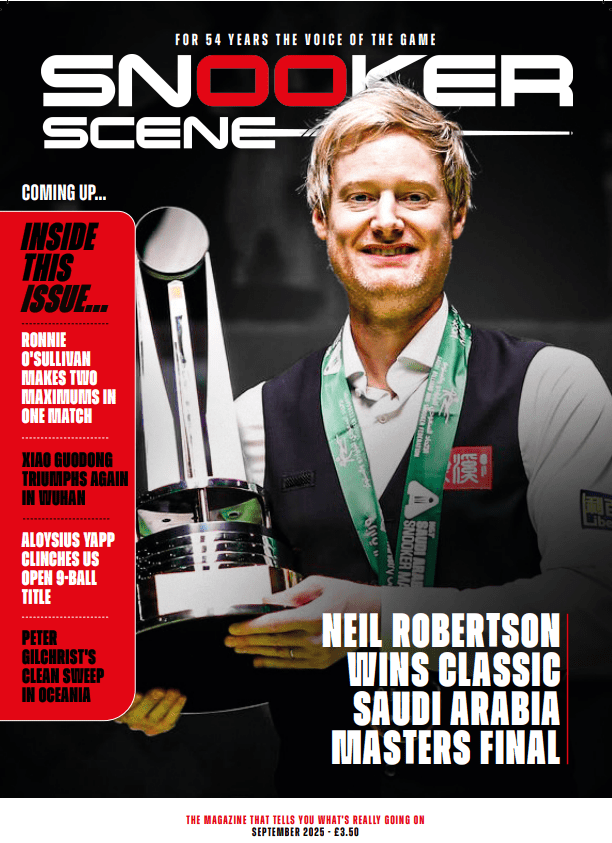 Snooker Scene September 2025